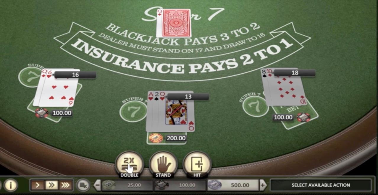 Baccarat table 