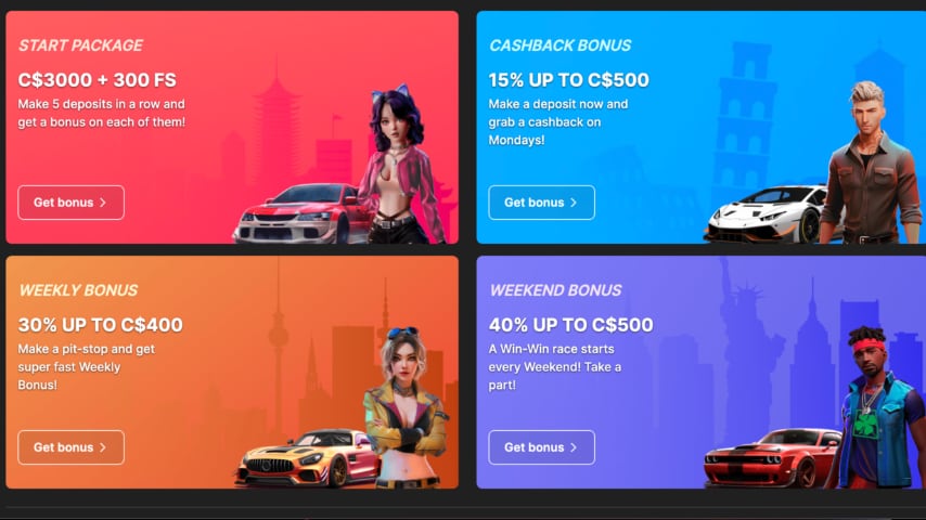 Need For Spin bonus offers